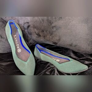 Rothy's Pointed flats Green